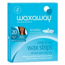 Waxaway Ready to Use Wax Strips Sensitive Mini 20 Pack