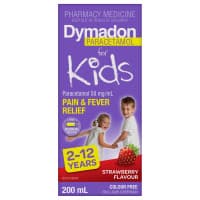 Dymadon for Kids 2 - 12 Years Colour Free Strawberry 200ml
