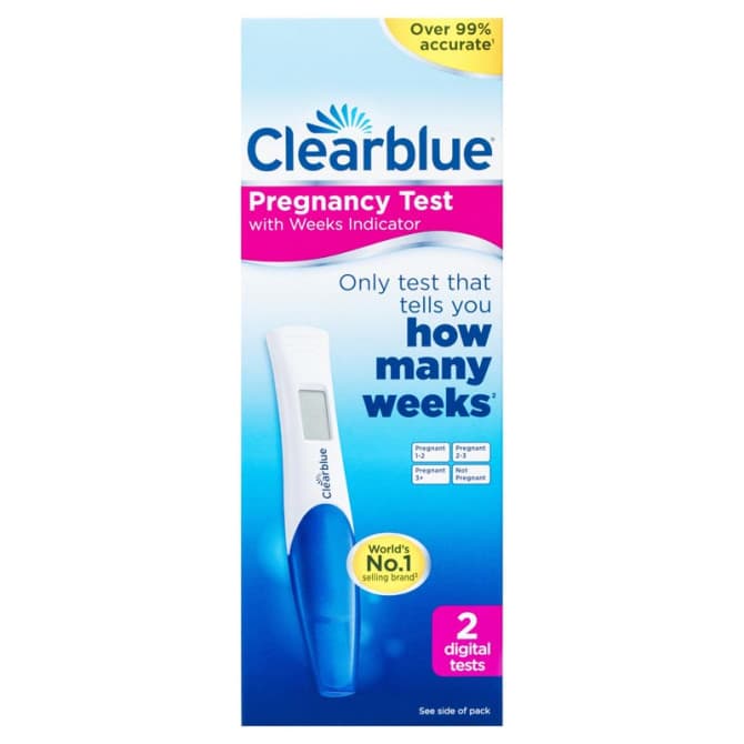 Buy Clearblue Pregnancy Test With Weeks Indicator Digital Test 2 Test Online