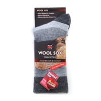 Sox and Lox Everyday Diabetic Friendly Wool Socks Dark Grey 3 Toned  Size 2 to 8
