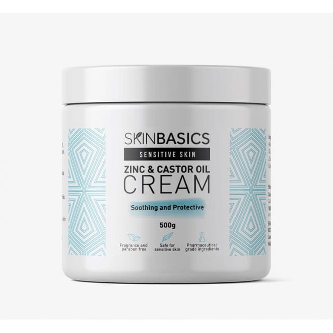 Shop Skin Basics Zinc & Castor Oil Cream Jar 500g Online