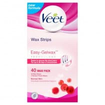 Veet Wax Strips With Easy Grip Legs and Body Normal Skin 40 Strips