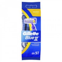 Gillette Blue II Sensitive Disposable Shaving Razors 5 Pack
