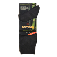 Sox & Lox Mens Business (Bamboo) Socks Black (Size 6 - 11)