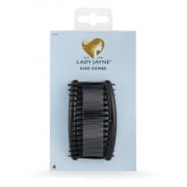 Lady Jayne Black Side Combs 4 Pack