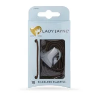 Lady Jayne Brown Snagless Elastics 18 Pack
