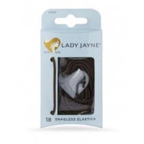 Lady Jayne Brown Snagless Elastics 18 Pack