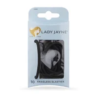 Lady Jayne Black Snagless Thick Elastics 10 Pack