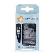 Lady Jayne Black One Touch Clips 10 Pack