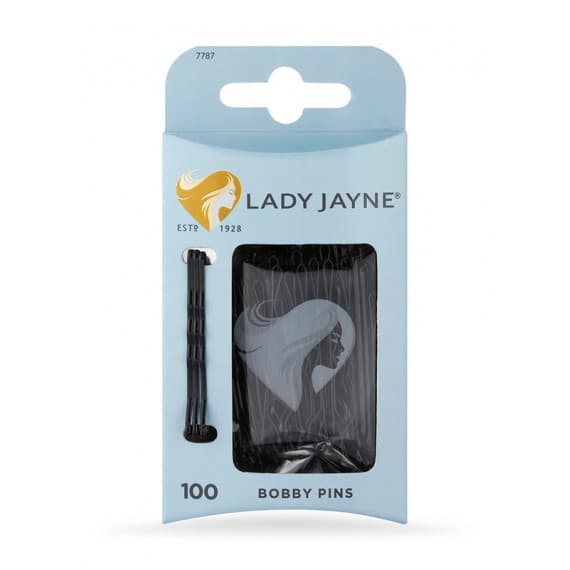 Lady Jayne Black Bobby Pins 100 Pack