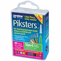 Piksters Size 6 Green 40 Pack