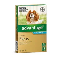 Advantage For Dogs 4 to 10kg 4 Pack 