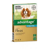 Advantage For Dogs 4-10kg 4 Pack 