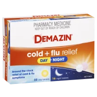 Demazin Cold + Flu Relief Day and Night Tablets 48 Tablets