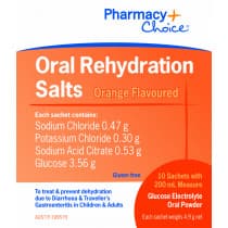 Pharmacy Choice Oral Rehydration Salts 10 Sachets