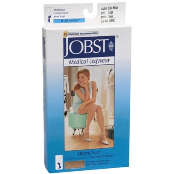 Jobst Ultra Sheer Medical Leg Wear Knee 15-20 Large Natural