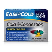 Ease A Cold Cold & Congestion Day & Night Liquid Cap 30