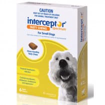 Interceptor Spectrum Green For Small Dogs Tasty Chews Pack 3