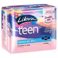Libra Teen Pads Regular with Wings 12 pack