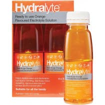 Hydralyte Electrolyte Solution Orange 4 x 250ml