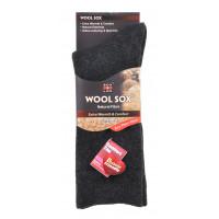 Sox Lox Mens Business Diabetic Friendly Wool Socks Black Size 6 11
