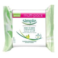 Simple Kind to Skin Cleansing Facial Wipes Value Pack 2 x 25 Wipes