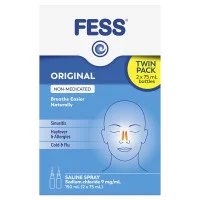 Fess Saline Nasal Spray Original 75ml Twin Pack
