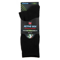 Sox And Lox Mens Sports Cushioned Long Extra Large Socks Black Size 11 to 14