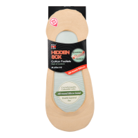 Sox and Lox Ladies Low Hidden With Silicon Band Socks Beige Size 5 to 9