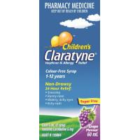 Claratyne Syrup Grape Flavour 1 to 12 Years 60ml