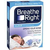 Breathe Right Clear Nasal Strips Large 10 pack