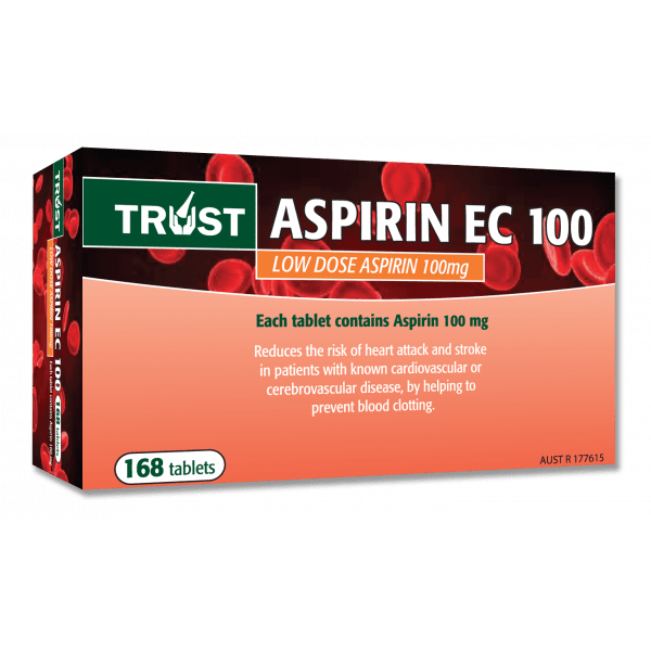 Shop Trust Aspirin EC 100mg 168 Tablets Online