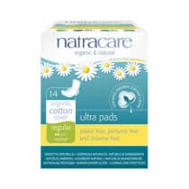 Natracare Ultra Pads Wings Regular 14 Pack
