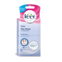 Veet Facial EasyGrip Wax Strips Wax Strips Sensitive Skin 20 Strips