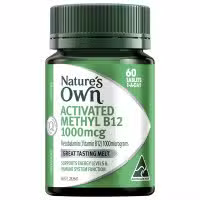 Natures Own Activated Methyl B12 60 Tablets
