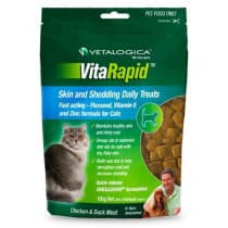 Vetalogica VitaRapid Skin & Shedding Daily Treats For Cats 100g