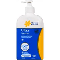 Cancer Council Ultra Sunscreen SPF50+ Pump 500ml