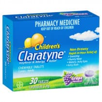Claratyne Childrens Chewable 30 Tablets