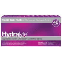 Hydralyte Effervescent Electrolyte Blackcurrant & Apple 40 Tablets