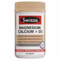Swisse Ultiboost Magnesium + Calcium + D3 120 Tablets