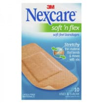 Nexcare Bandages Soft n Flex Strips Large 10 Pack