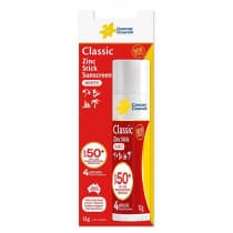 Cancer Council Classic SPF 50+ Sunscreen Zinc Stick White
