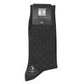 Sox and Lox Mens Business Socks with Seamless Toe Black Dots Size 6 to 11