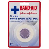 Band Aid First Aid Non Irritating Paper Tape 9.1m