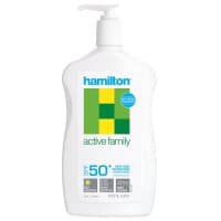 Hamilton Active Family Sunscreen SPF50 Plus Lotion 500ml