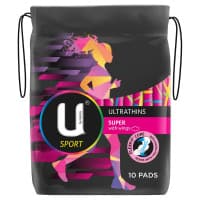U By Kotex Sport Super Wing Ultrathins 10 Pack