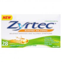Zyrtec Rapid Acting 28 Liquid Capsules