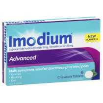 Imodium Advanced 2mg Chewable Tablets 6