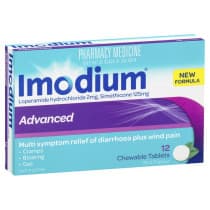 Imodium Advanced 2mg Chewable Tablets 12