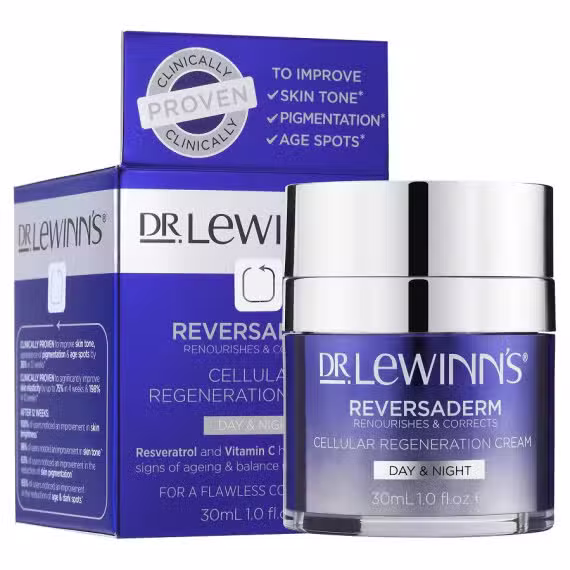 Dr. Lewinn's Reversaderm Cellular Regeneration Cream 30ml to revive and hydrate skin at Chemist Australia